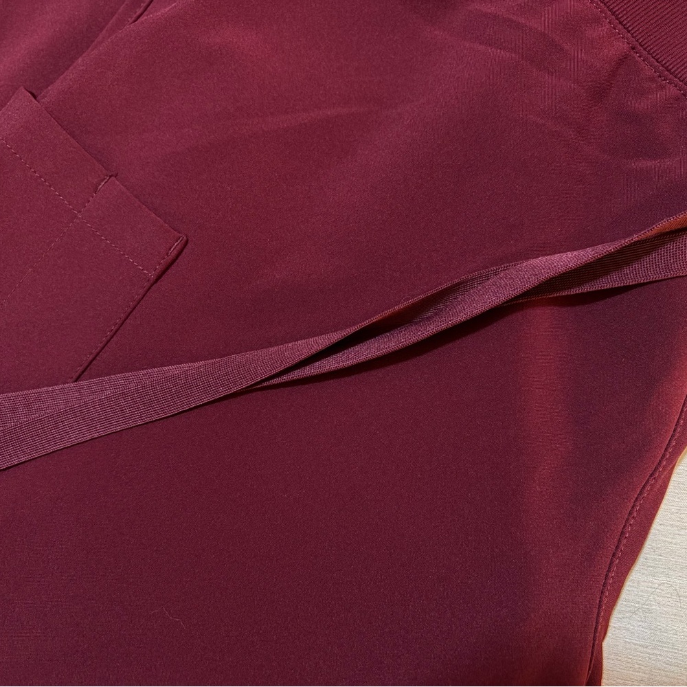 Wine/Burgundy Maternity Scrub Set - Easy Stretch - Small - Picture 3 of 8